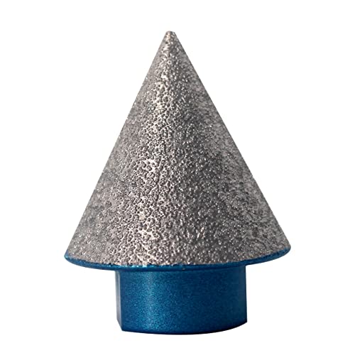 Bit de ladrilho de cone de diamante Beqell, 1-3/8 polegadas Diamond Countersink Drill Bit 5/8 -11 Fosidade de chanfro de chanfro para aumentar, polir aparar os orifícios exsitando em azulejos cerâmicos de granito de mármore cerâmica cerâmica