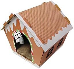 Midlee Gingerbread Christmas Cat Scratcher House