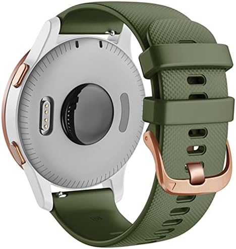 Nycr 18 20mm Silicone pulseira de pulso para Garmin Vivoactive 3 4s Garmin Venu Smart Watch Band para Forerunner 645 245 Strapa