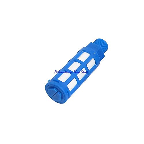 5pcs 1/4bsp Male Thread com 63 mm de comprimento silenciador pneumático silenciador ruído morvedor azul
