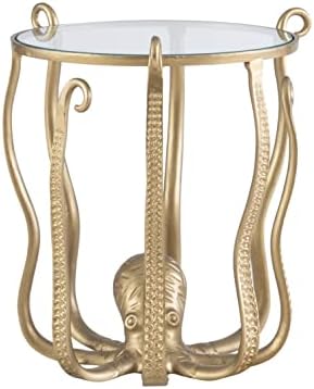 Powell Gold Gold Top Olivia Octopus Accent Table