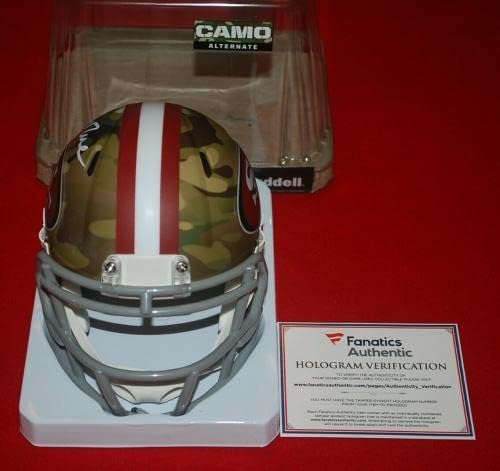 Jerry Rice São Francisco 49ers assinou o Mini Helmet Fanatics Holo - Mini capacetes da NFL autografados