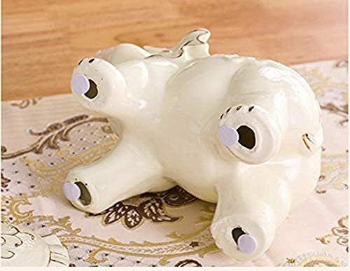 Mzxun Decorações Art Craft Baby Elephant Ashtray Ceramic Home Room