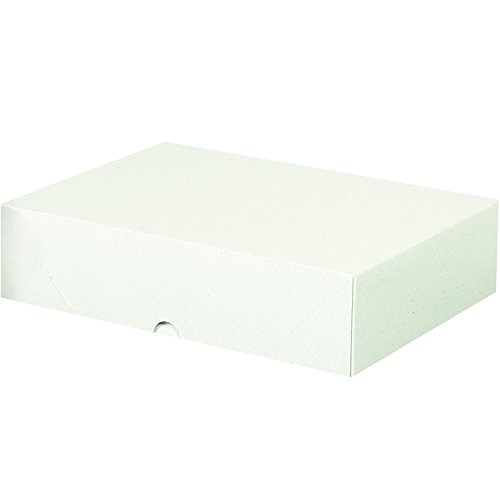 Parceiros Brand PS1 Stationaria Dobring Cartons, 8 5/8 x 12 x 3 , branco