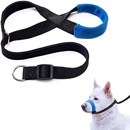 Wintchuk Dog Head Collar One Clip Anti Pull Dog Head Halter com Ferramenta de Treinamento Ajustável Motorável