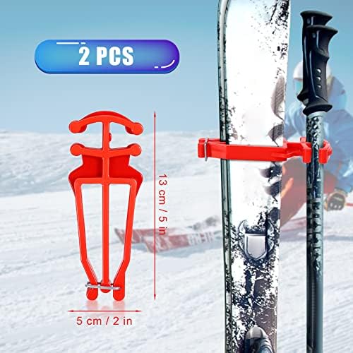 2pcs cross country esqui e postes titular, tiras de esqui cross country Ski universal e acessórios de esqui de esqui / suporte