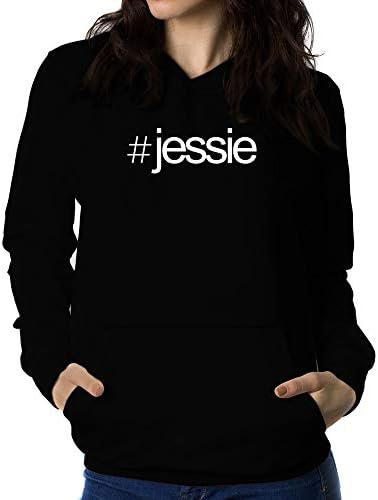 Teeburon Hashtag Jessie Bold Text Women Hoodie