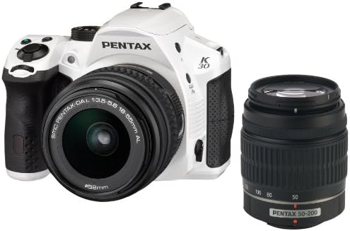 PENTAX K-30 Kit de lente dupla com SLR Digital SLR de 16MP, se selado pelo tempo, 18-55mm e 50-200mm