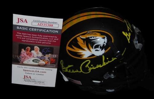 Steve Pisarkiewicz assinou Mini Capacete de Futebol JSA AD35388 - Capacetes NFL autografados