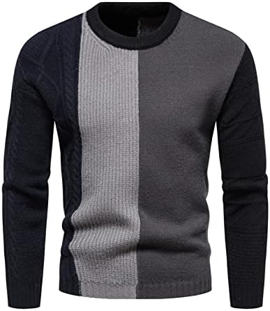 Suéteres de tamanho grande masculino com zíper personalizado casual, suéter de t-shirt de manga comprida no pescoço superior