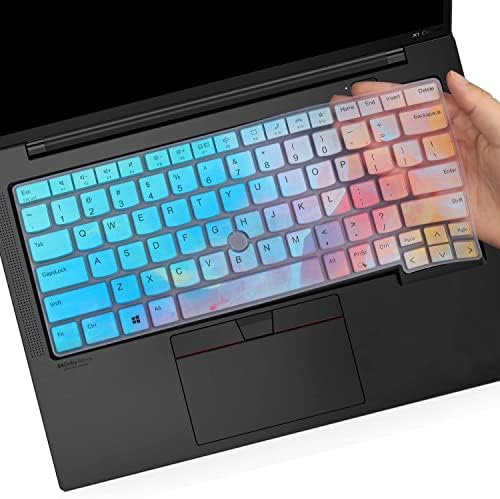 Tampa do teclado para 2023 2022 Lenovo ThinkPad X1 Carbon Gen 11/10 14 , ThinkPad X1 Yoga Gen 8/7, ThinkPad T14 T14S Gen 3, ThinkPad L14 P14s Gen 3 -Colorosos