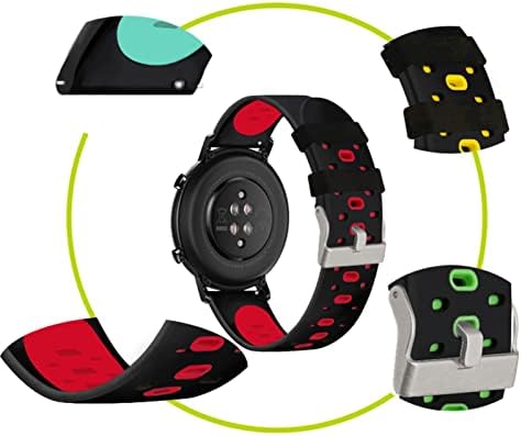 Irjfp 20mm Correia colorida de banda de vigilância para Garmin Forerunner 245 245m 645 Music Vivoactive 3 Sport Silicone Smart Watchband