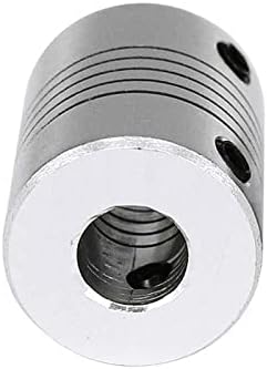 Acoplamento do eixo Hikota D19L25 5mm 6mm 6,35mm 8mm 10mm de alumínio flexível Couplador de mandíbula para motor de passo de peças de impressora 3D 1pcs