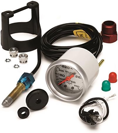 Medidor de automóvel 4331 Ultra-Lite Mechanical Water Temperature Medlege, 2 1/16