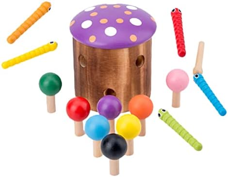 Toyvian 1 Set Mushroom Toy Kids Kids Educational Toys Squiz Toys Toys magnéticos