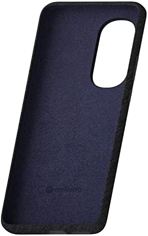 Motorola Moto Edge Fabric Case Protective Case - ajuste de precisão, ponto de malha para melhorar a alça, casca de policarbonato de