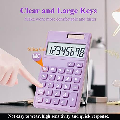 Calculadora Básica, Mini calculadoras de tamanho de bolso fofo para desktop para escola, escritório, casa