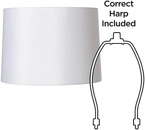 Conjunto de 2 lâmpadas de tambor de capa dura Tabata branca Média de 13 top x 14 inferior x 10 High Spider com harpa de substituição
