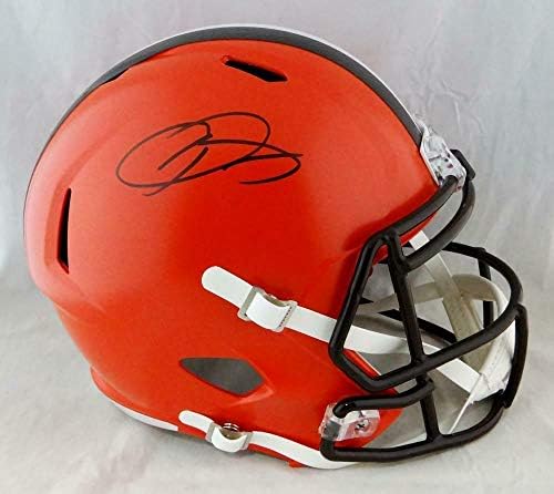 Odell Beckham autografou o Cleveland Browns f/s capacete de velocidade - JSA W Auth *Black - Capacetes NFL autografados