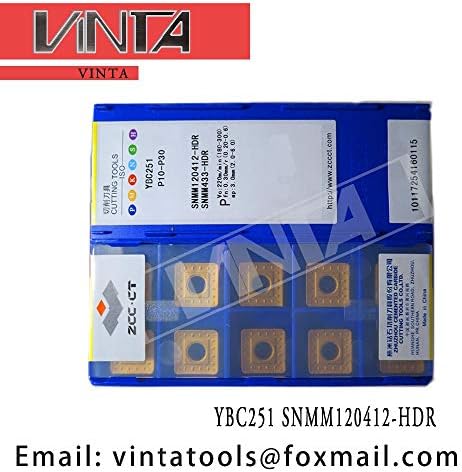 FINCOS 10pcs/lotes YBC251 SNMM120412 -HDR CNC CARBIDO Turnando inserções -
