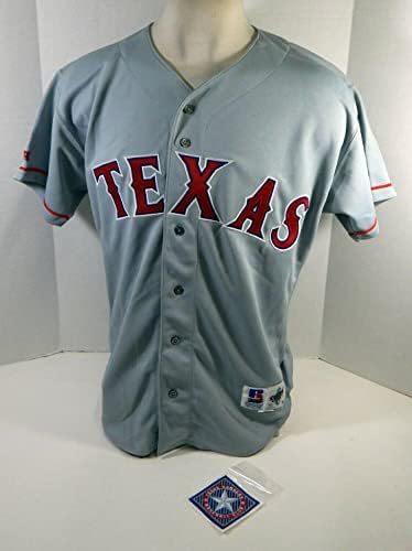 1995-99 Jogo do Texas Rangers emitiu Grey Jersey 46 DP22147 - Jerseys MLB usada para jogo MLB