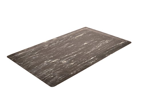 Notrax Rubber 970 Marble SoF-Tyle Grande tapete anti-fadiga, para áreas secas, largura de 2 'largura x 3' de comprimento x 1 espessura,