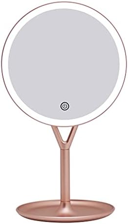 Impressões Vanidade Clareza espelho de maquiagem redonda com luz de LED ultra brilhante e interruptor mais escuro do sensor de toque