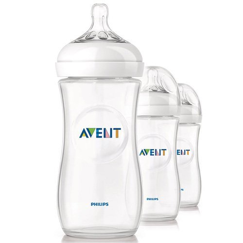 Philips Avent BPA Free Polipropileno Natural Garrafa, 11 onças, 3 pacote