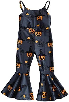 mlpeerw criança bebê menina fórmula de picadas florais crianças halloween abata de abóbora com uma peça de calça de calça de moda geral