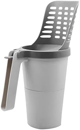 Pá de areia de lixo de gato de ovast fácil filtração de pet switt shovel higalet caixa de areia com limpeza de saco de lixo operação simples cinza