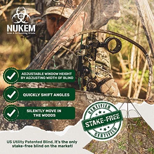 Nukem Grab & Go Hunting Ground Blind - Pop -up de Pop Up Turquia e Deer