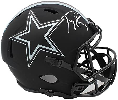 Tony Romo assinou o Dallas Cowboys Speed ​​Speed ​​Tamanho Eclipse NFL Capacete - Capacetes NFL autografados