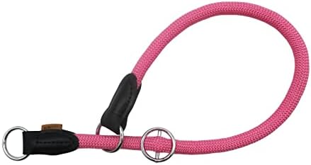Aiminto Nylon Rope Pro Training Dog Collar, sem colar de martingale redondo, colarinho com anel de parada Slidable -
