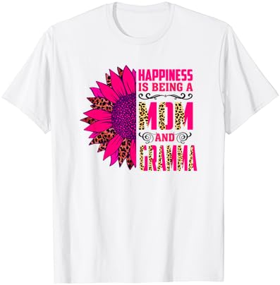 A felicidade está sendo mãe e camiseta de presente de girma de grama