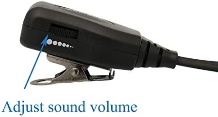 Walike Talkie fone de ouvido com microfone g de volume ajustável Headset compatível com Kenwood BF-888S UV-5R RETEVIS