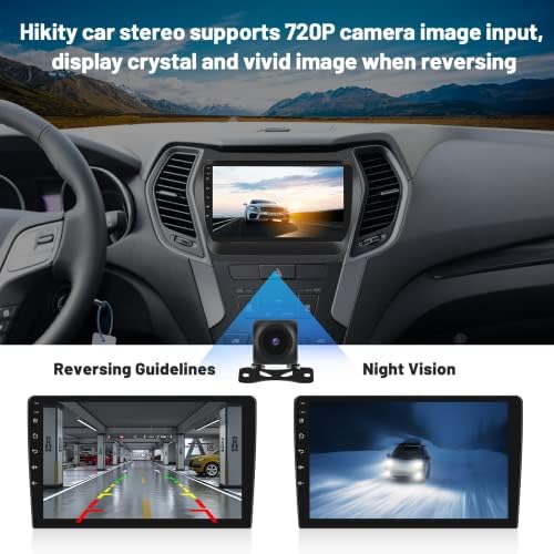 Para Hyundai Santa Fe IX45 2013-2017 Rádio com Apple CarPlay & Android Auto 9 polegadas Android 11 Carro estéreo GPS Unidade de navegação