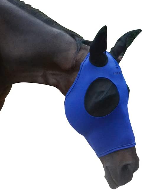 Super Comfort Horse Máscara de Máscara de Fly Fly Máscara Máscara de mosca com orelhas Proteção UV para cavalo