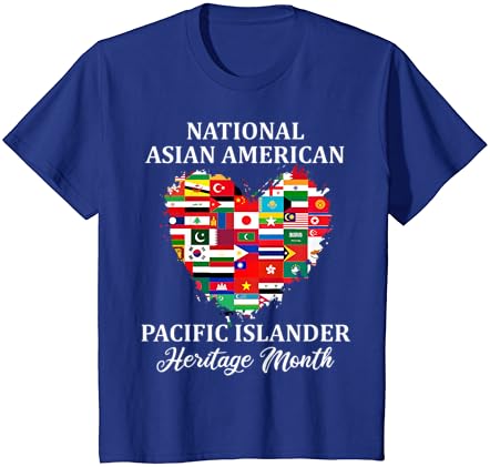 T-shirt nacional asiático-americana e ilhada do mês das ilhas do Pacífico
