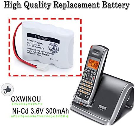 Oxwinou UL122 80-5074-02-00 80-5074-00-00 NI-CD 3.6V sem fio Bateria de telefone sem fio compatível com AT&T LUCENT 2422 E1802