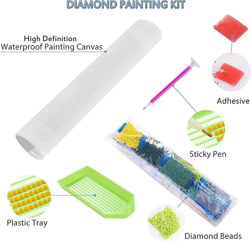 Diamond Painting Fish Animal Kit para adultos Pintura de animais de peixe de diamante de diamante por kits de números Decoração de