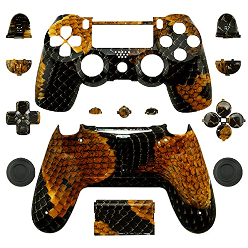 WPS Hydro Dipped Controller Case Collection Shell + Botões completos para PS4 PlayStation Slim Pro Controller