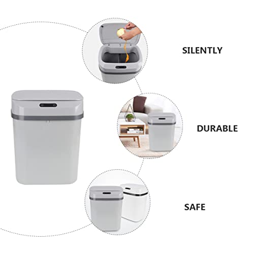 UPKOCH 1PC Storage Kitchen and Motion Baskets Office Wid Reside Banheiro para o sensor de lixo de contêiner de toque inteligente
