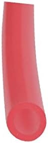 X-dree 4mm x 6mm de altura resistente a temperaturas resistentes a silicone tubo de tubo de borracha Clear-vermelho 2m de comprimento (tubería de tubo de goma de silicona resistente a altas temperatura, 4 mm x 6 mm, transparente, rojo, 2 m de largo