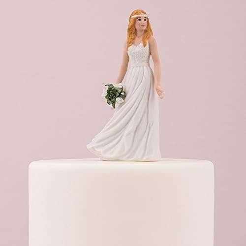 Weddingstar estrela de noiva na fila de noiva topper de bolo de casamento