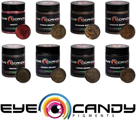 Eye Candy Premium Mica Powder Pigmment “Carob Brown” MultiperKes Furpose Arts and Crafts Additive | Filmes, epóxi, resina,