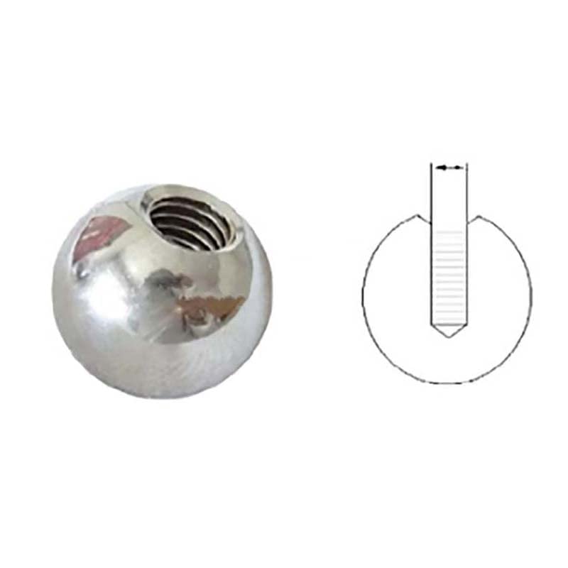EDRIC 1PCS Frea Diâmetro de porca de 8 mm m8 Métrica de aço inoxidável Bola de perfuração Freia feminina Brilho cego Bola lisa Bola