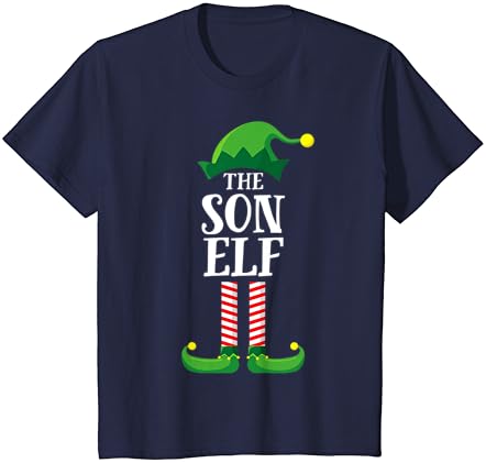 Son Elf Matching Family Group Christmas Party T-shirt