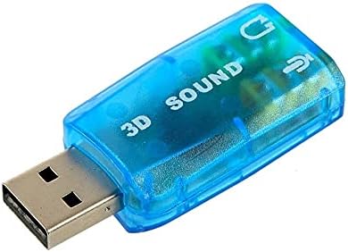 WDBBY 1 PCS CARTA DE ÁUDIO 3D USB 1.1 para adaptador de microfone/alto -falante som surround 7,1 ch para notebook