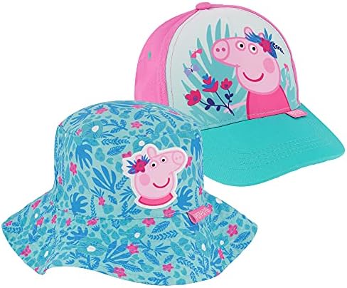 Hasbro Bucket Hat & Baseball Cap, Peppa Pig Sun Hat para idades 2-4