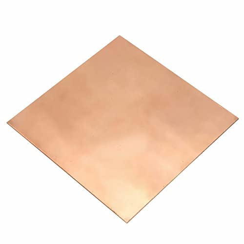 1PCS 99,9% Folha de cobre puro, 150mmx150mm, 0,5 mm de espessura, sem arranhões, placas de cobre anexadas de filme, chapas de cobre